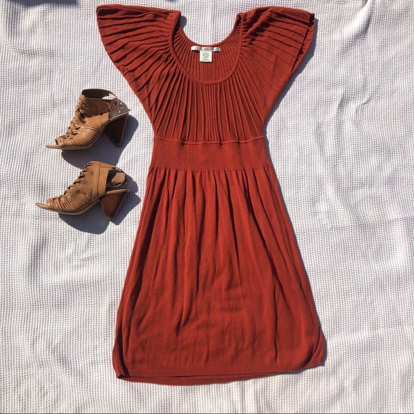 Max Studio Dresses & Skirts - Burnt Orange Sweater Dress - FALL!